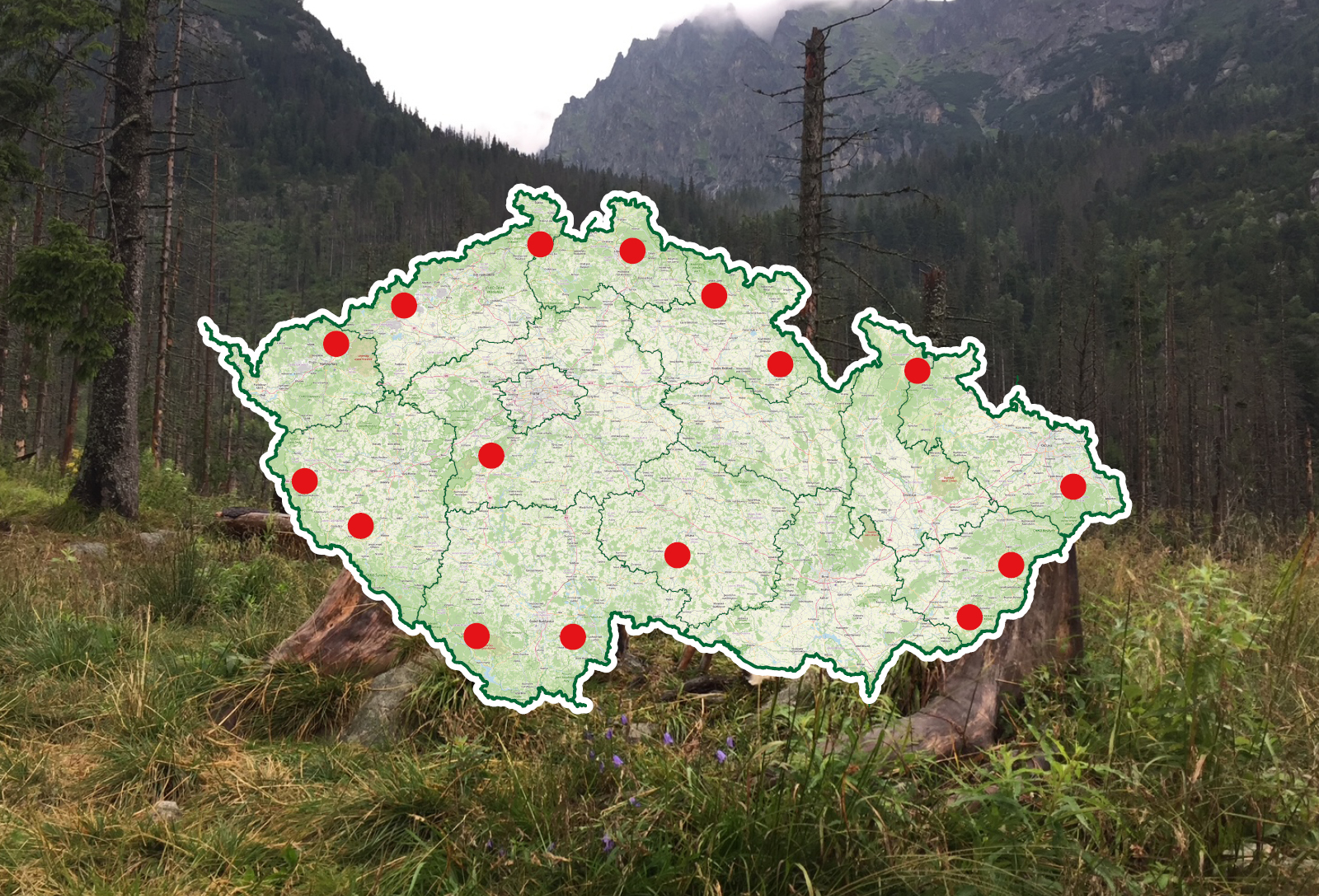 Nejvyšší pohoří Česka...