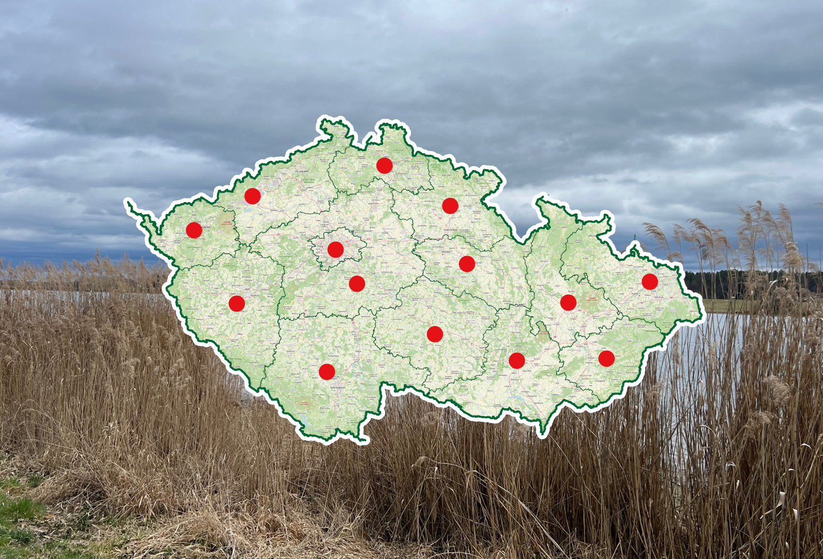 Všechny kraje Česka...